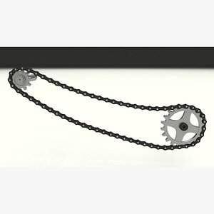 Animated Chain and Sprocket