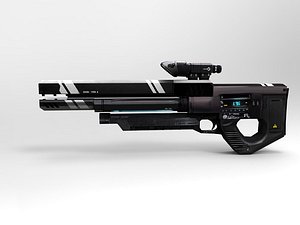 3d model modern gun