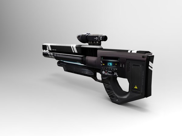 3d model modern gun