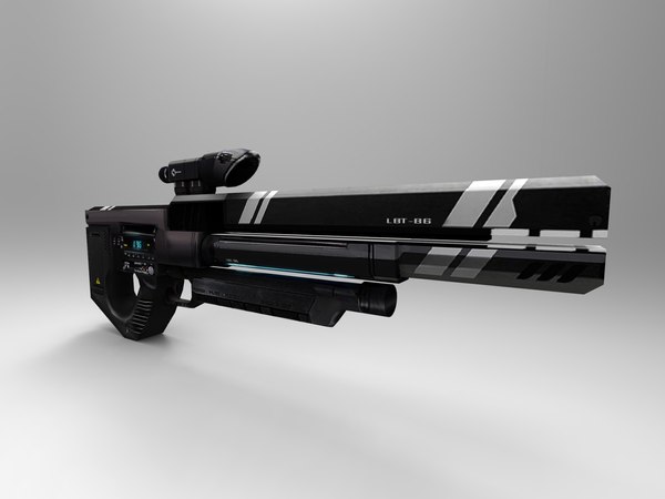 3d model modern gun