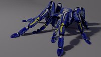 Freaky blue spider
