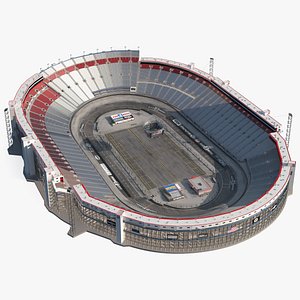 3D Short Track NASCAR Bristol Motor Speedway model