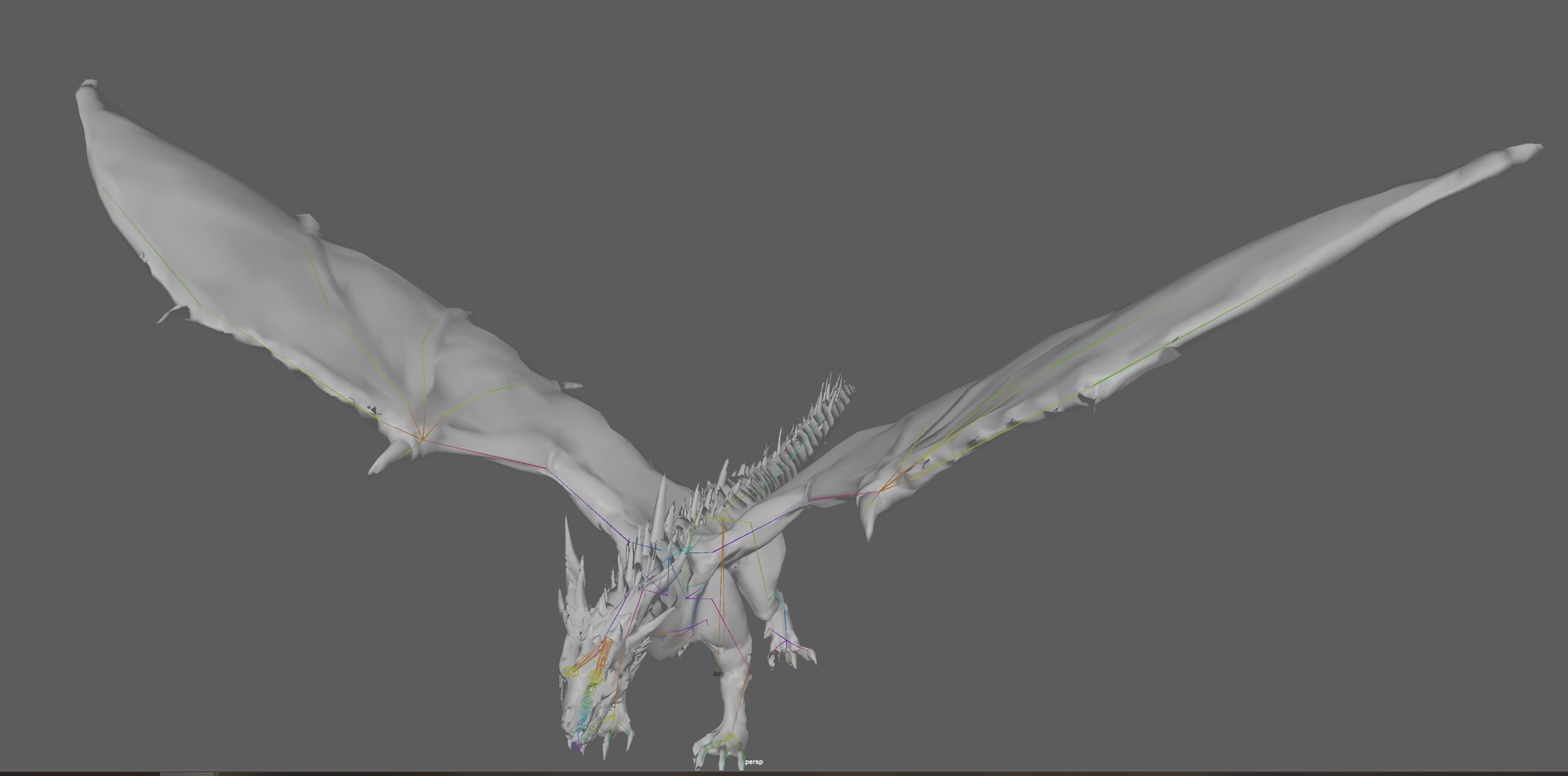 Big Dragon Ancient model - TurboSquid 2143587