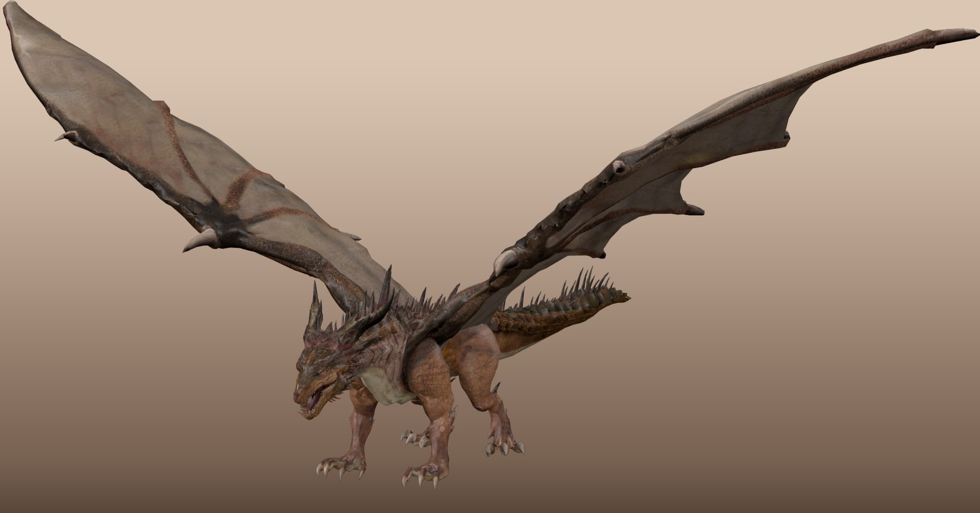 Big Dragon Ancient Model TurboSquid 2143587