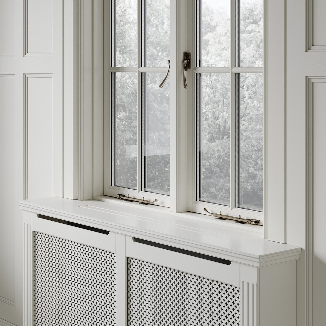 Classic Window With Radiator Screen 004 3D Model - TurboSquid 2173736