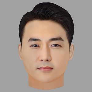 Song Seung Heon Head - Low poly head for game