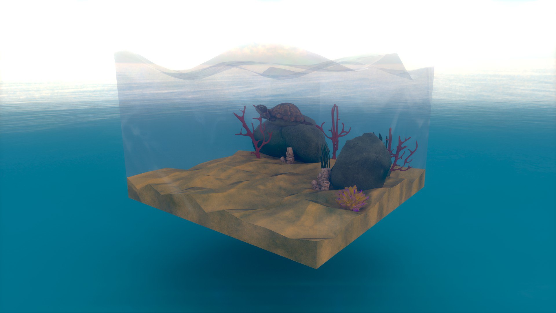 Cartoon Sea Turtle in The Ocean 3D model https://p.turbosquid.com/ts-thumb/2F/W7ivVr/Gv/05/jpg/1690818597/1920x1080/fit_q87/c41db4b816992b3e4ccc5a59201ddce3cdc3377c/05.jpg