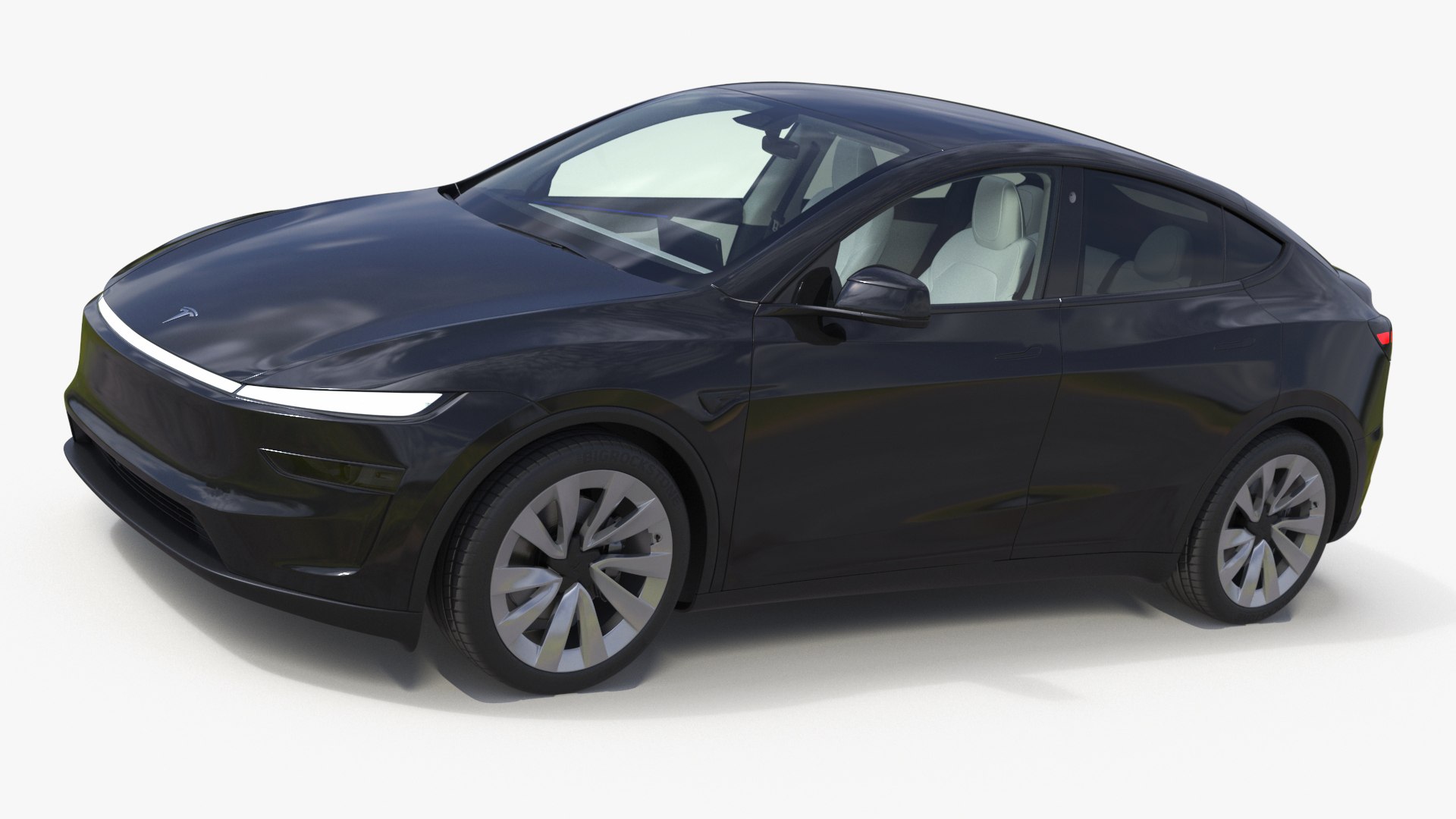 Black Tesla Model Y Juniper 2025 3D model preview