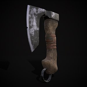 3D model Mini Bearded Hand Axe