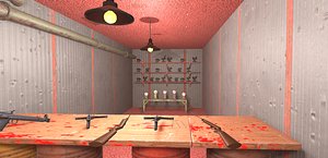 3D model games shooting gallery