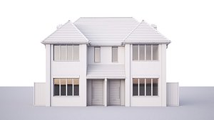 British House Queens Edith Way 1 3D model