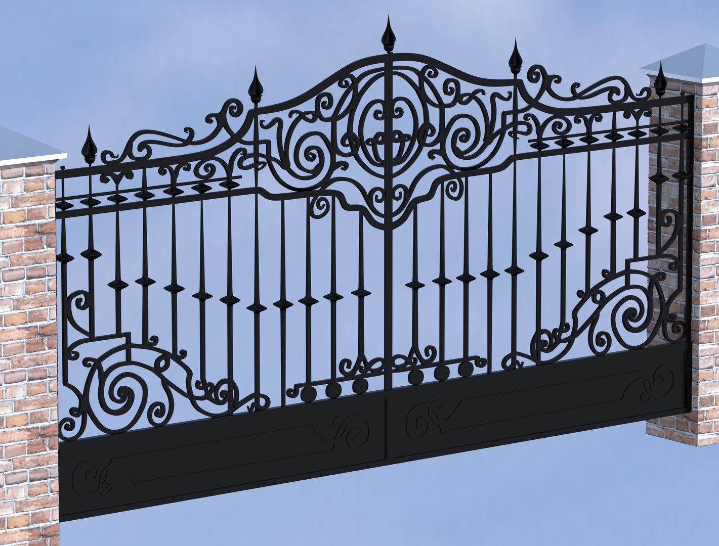 Gate Wrought Iron 3D Model TurboSquid 1166970   3 