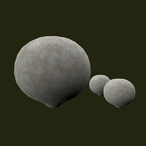 3d model fungus cartoon