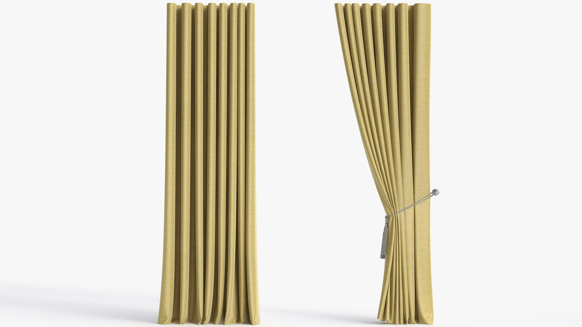 Curtain Model - TurboSquid 1781112