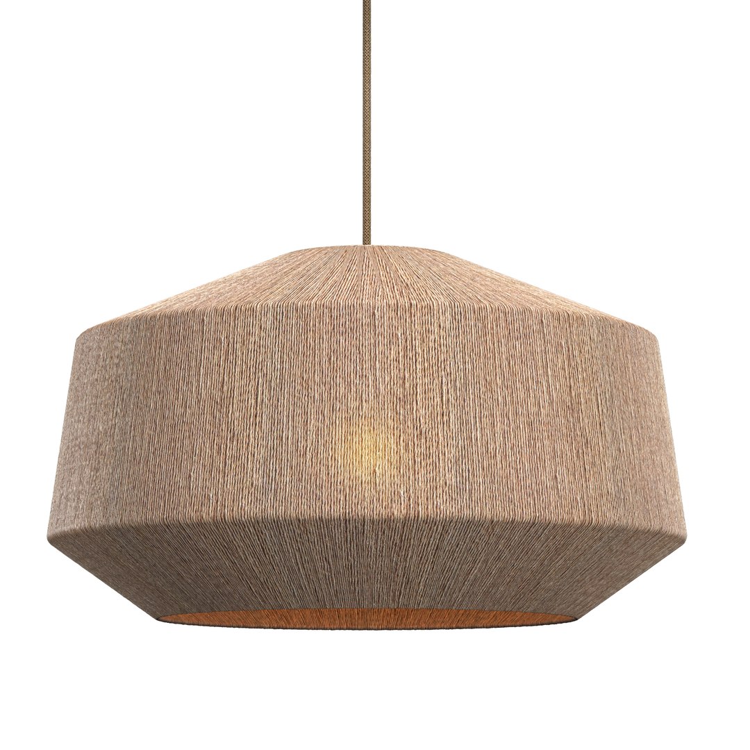 KENNA JUTE WIDE PENDANT 3D model - TurboSquid 2062057