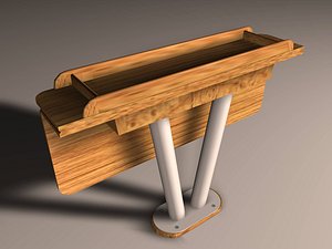 Sailing boat saloon table