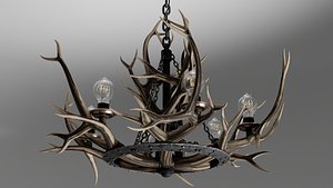 3D Pendant lamp horns