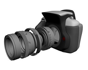 digital photography camera 3d max