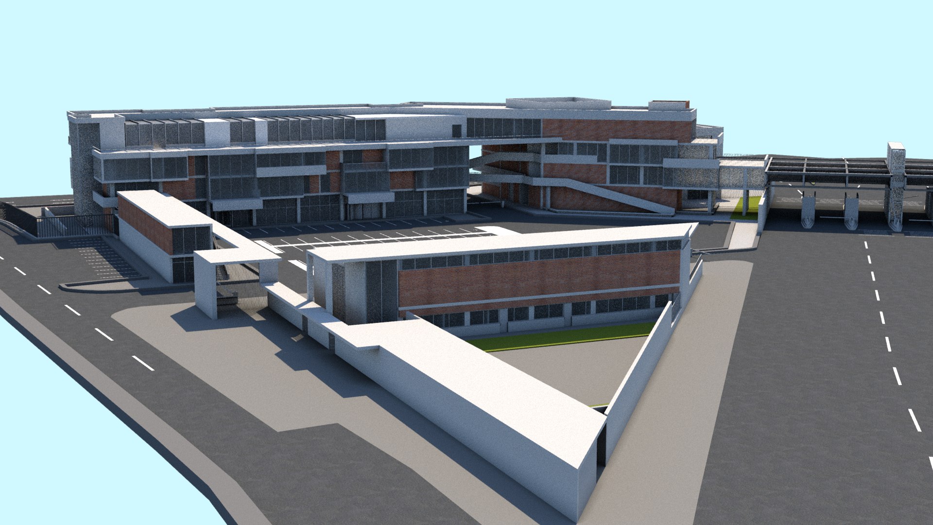 Customs Entrance Environment Model - TurboSquid 1367310
