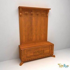 Wardrobe with a clothes rack