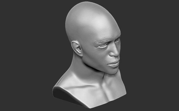 3D model bust black man printing - TurboSquid 1657542