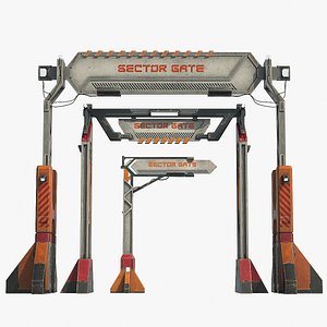 Sci Fi Road Sign Frame SET