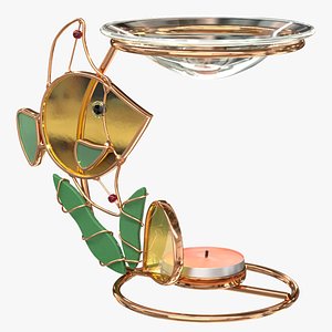 realistic aroma lamp fish 3D model