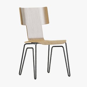 3D simple plywood chair model