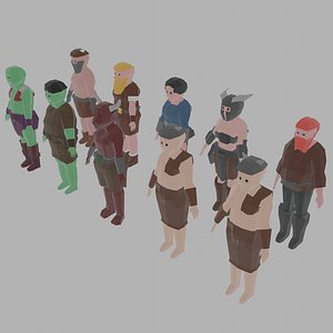 Low Poly Warriors Collection Pack