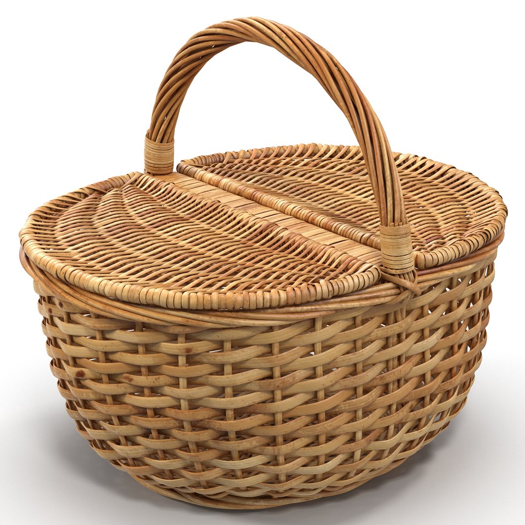 Picnic Basket 3D model preview