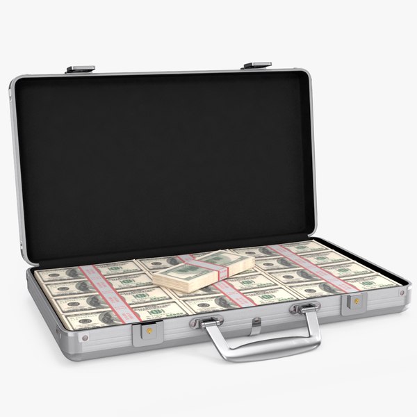aluminum case money 3D model