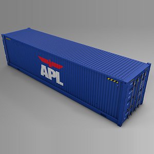 3D apl cargo container l716 model