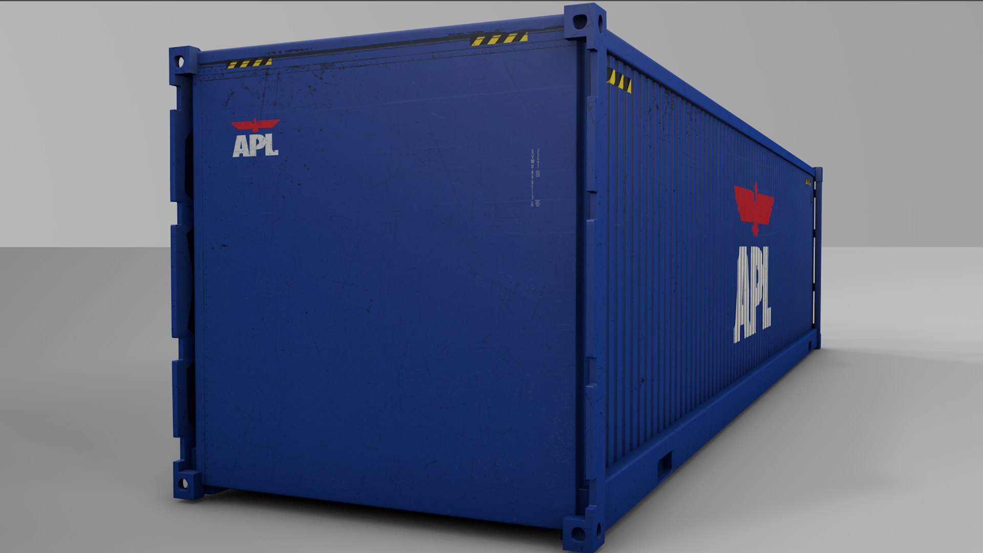 3D Apl Cargo Container L716 Model - TurboSquid 1563469