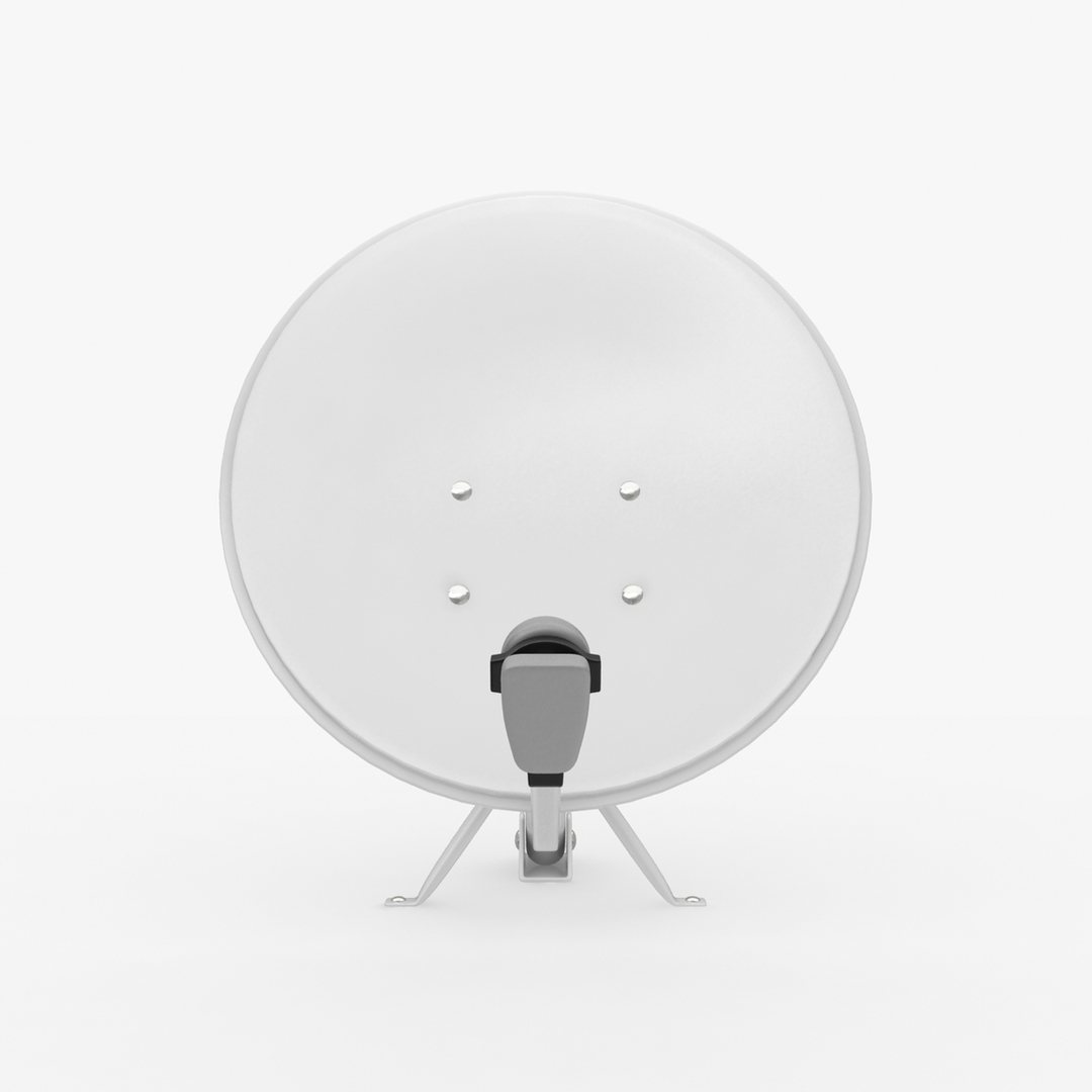 3d model realistic home satellite dish