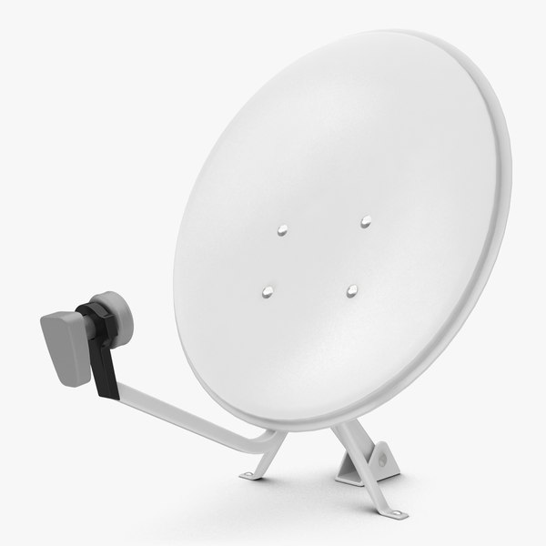 3d model realistic home satellite dish