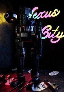 3D sci-fi robot model