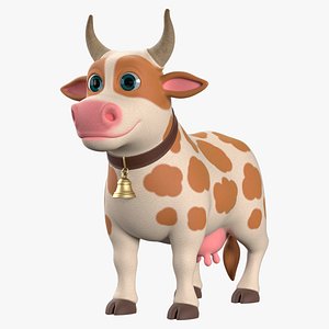 3D model Cartoon Cow V3