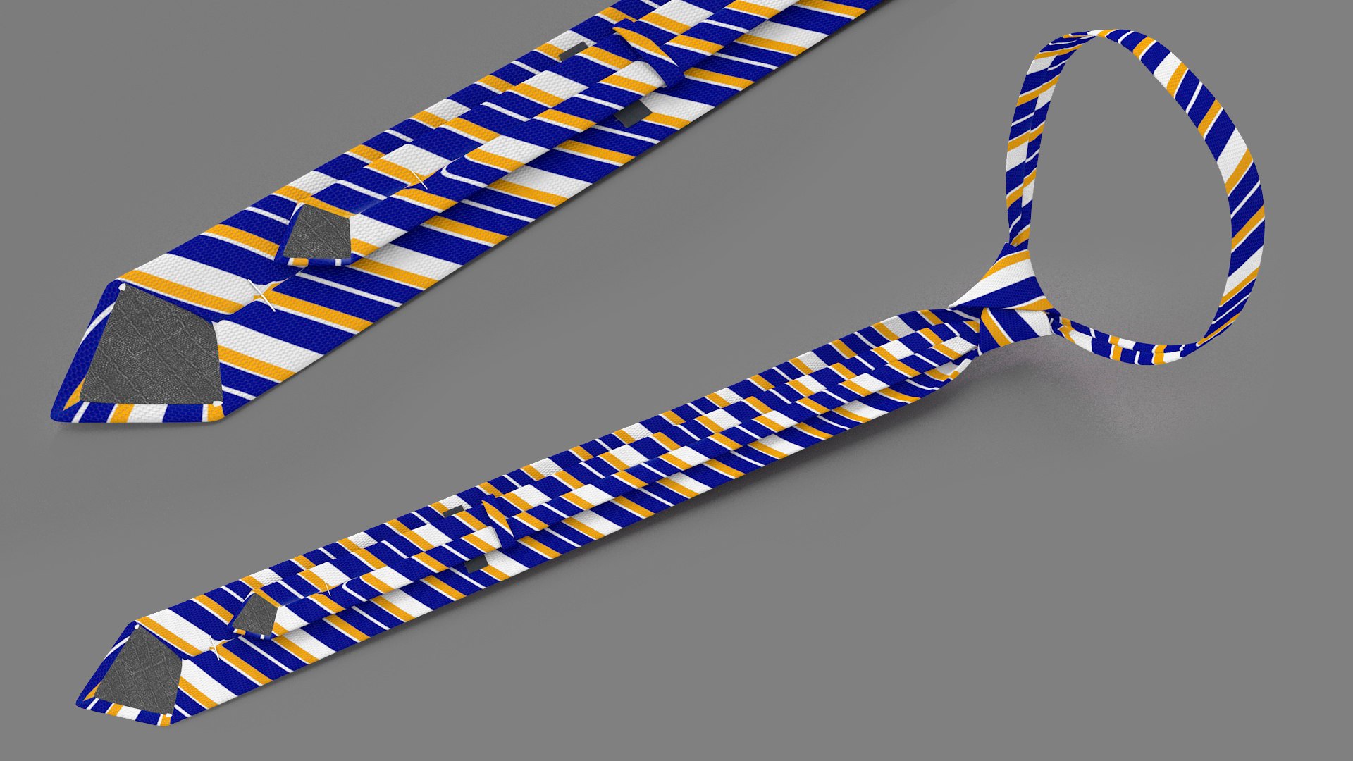 Classic Striped Necktie 3D - TurboSquid 2203522