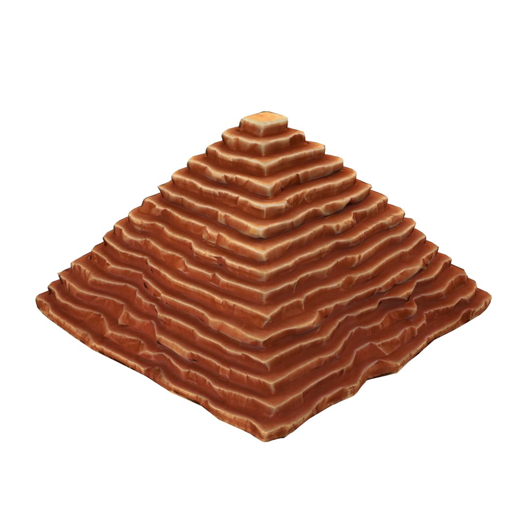 3D Cartoon Pyramid Model - TurboSquid 1568025