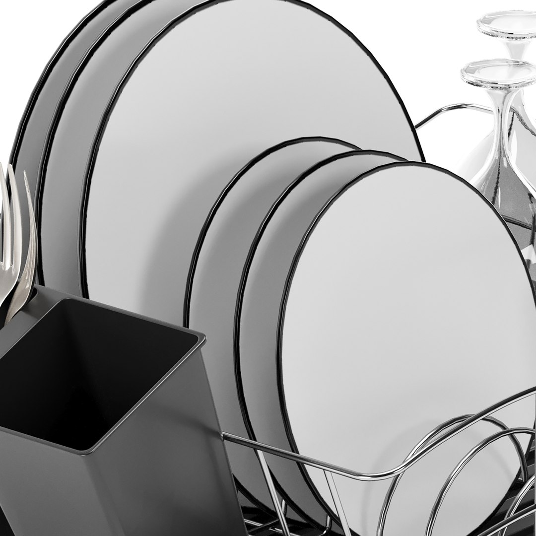 3D TOWER Essentials Dish Rack With Tray - TurboSquid 2017614