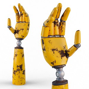 robotic hand arm 3D model