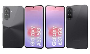 Samsung Galaxy A37 5G Charcoal 3D