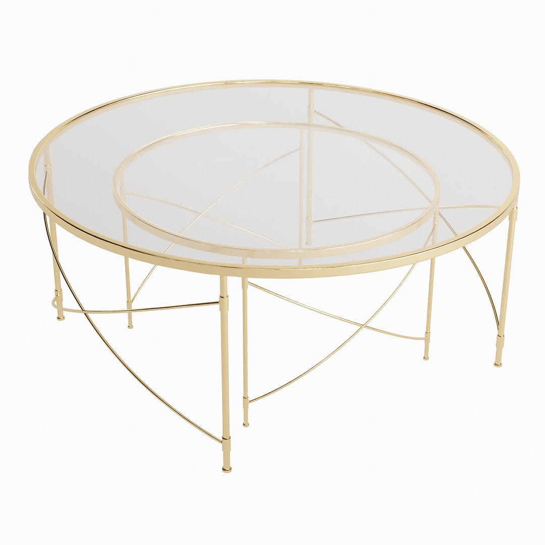 Maxwell Nesting Coffee Tables 3D Model TurboSquid 1990626