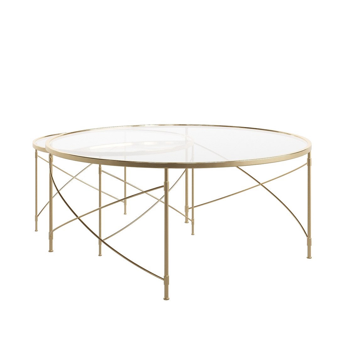 Maxwell Nesting Coffee Tables 3D Model TurboSquid 1990626
