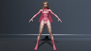 Atom Eve low-poly 3D