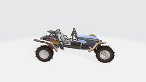 mesa car white 3D