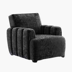 Todd Merrill Custom Original Channel Tufted Club Chair