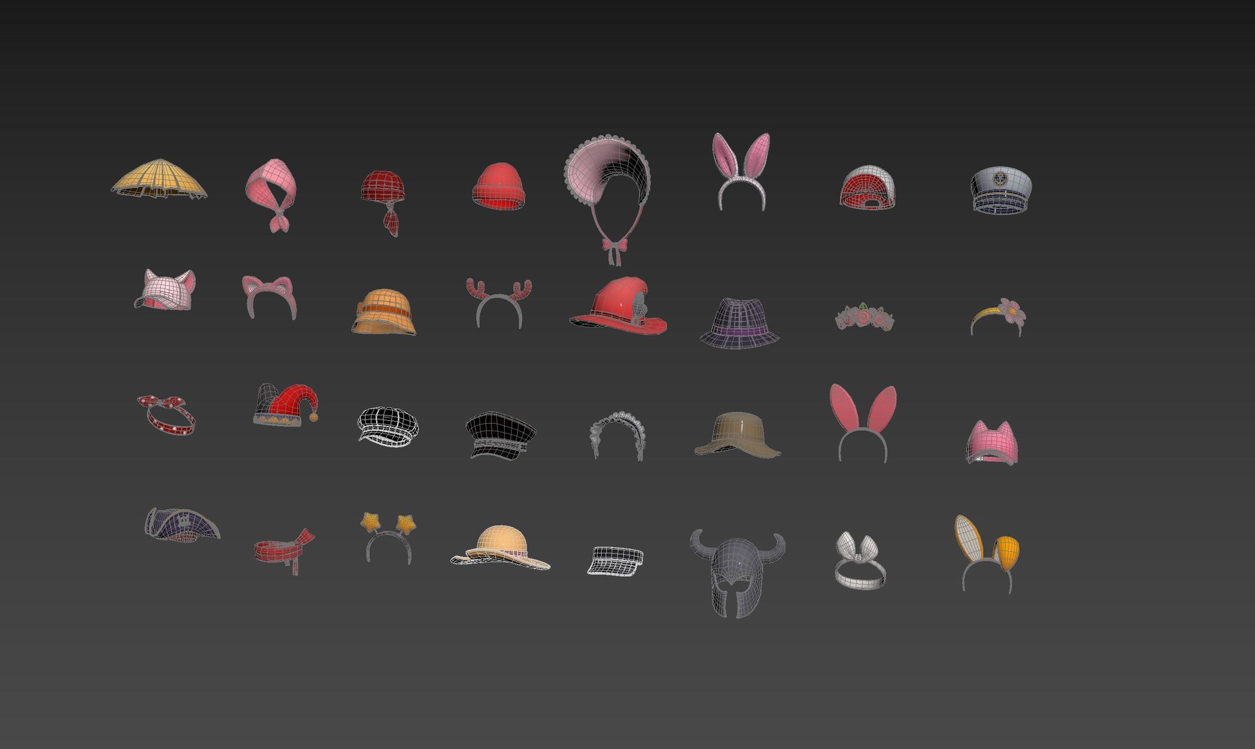 Pack003 Cartoon Hat Pack1 3D model https://p.turbosquid.com/ts-thumb/2H/1bnKWe/Tg/zz2/jpg/1684903734/1920x1080/fit_q87/2ab4f83743162b81a27cf86c9b50ee35791d1e7b/zz2.jpg