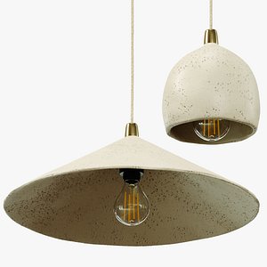 papier-mache ceiling lamp 3D