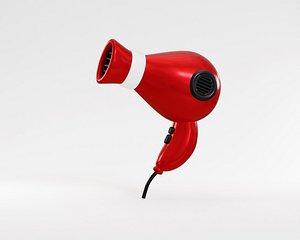 3D Hair Dryer model